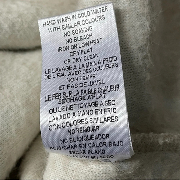 New! Greylin Plaid Soft Fuzzy Pullover Sweater Beige - 29118 - Picture 12 of 12